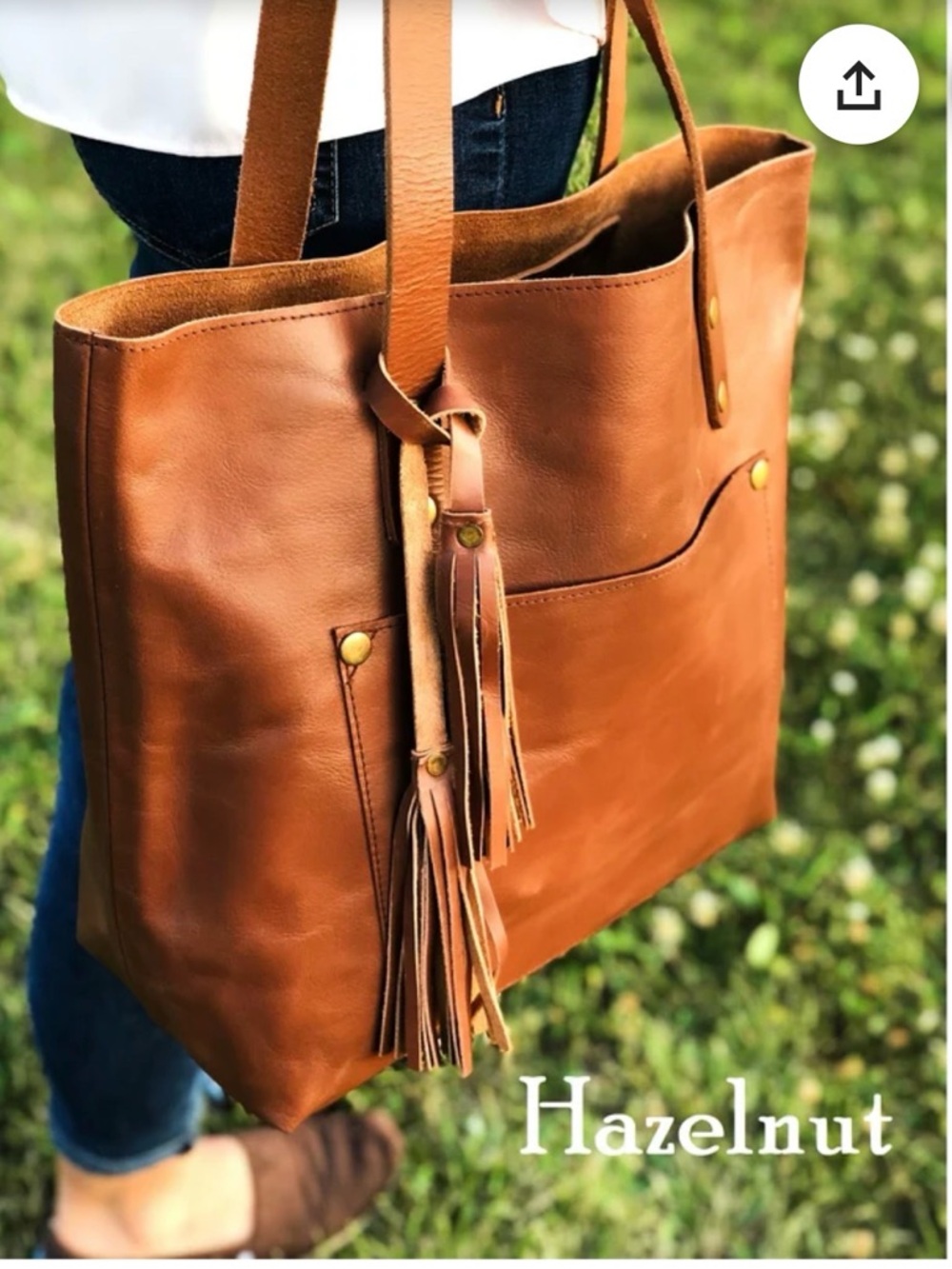 HIDES Handcrafted Full Grain Leather XL Tote | Brand New